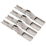 4 Sets Cabinet Hinges Bridge Shaped Cupboard Door Hinges Furniture Hardware Supplies - 45-Degree Angle