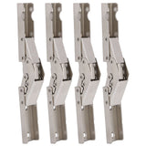 4 Sets Cabinet Hinges Bridge Shaped Cupboard Door Hinges Furniture Hardware Supplies - Low Angle