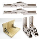 4 Sets Cabinet Hinges Bridge Shaped Cupboard Door Hinges Furniture Hardware Supplies - Extra Image