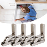 4 Sets Cabinet Hinges Bridge Shaped Cupboard Door Hinges Furniture Hardware Supplies - Extra Image