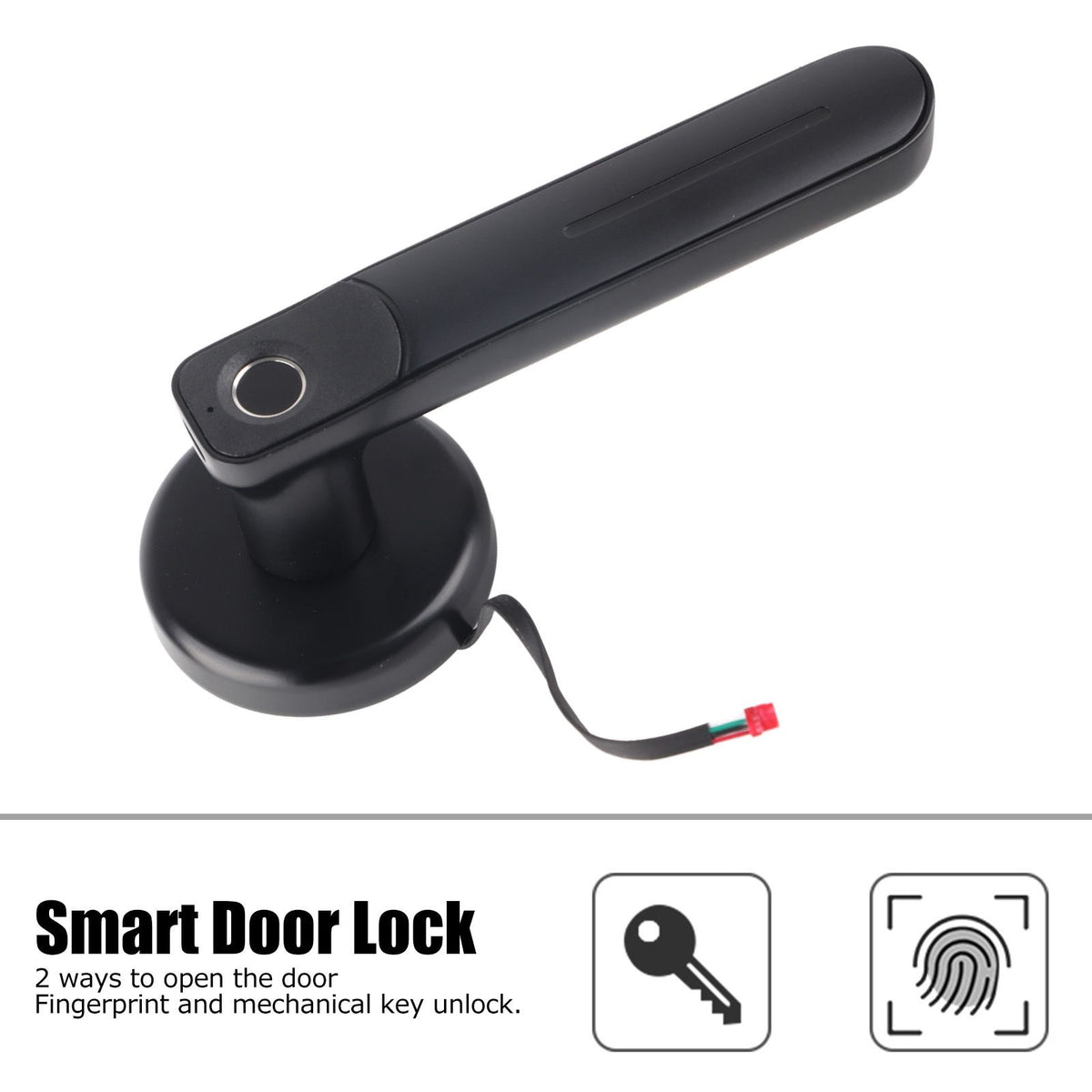 Smart Door Lock Semiconductor Fingerprint Electronic Door Lock with Key Home Security Device