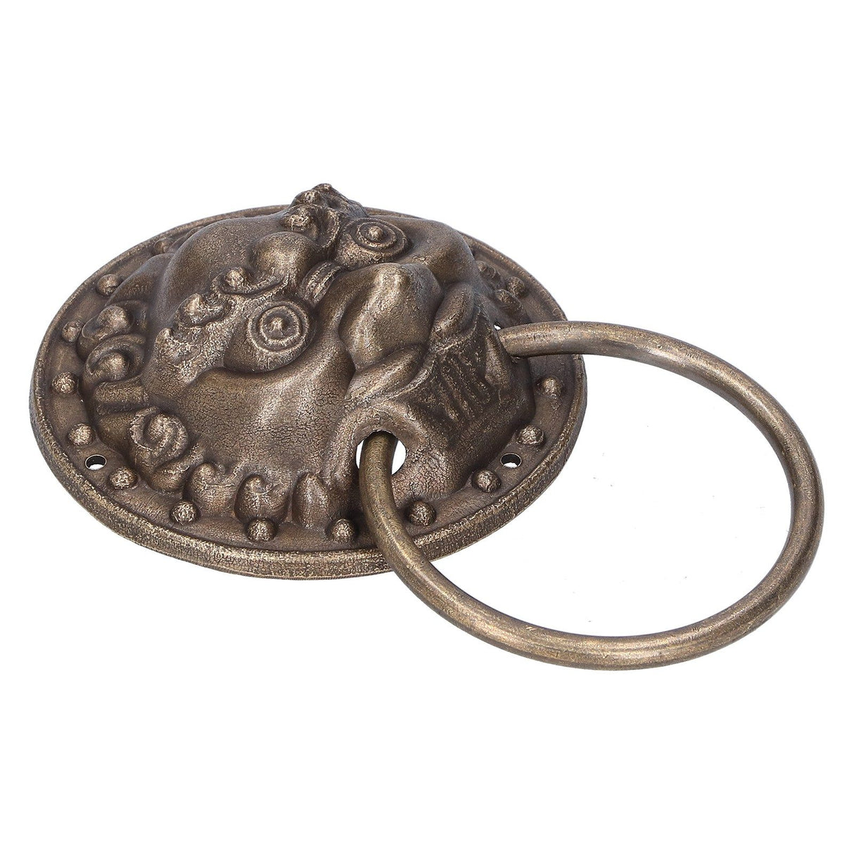 Antique Door Knockers Lion Head Brass Door Pull Retro Door Handle Home Decoration