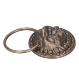 Antique Door Knockers Lion Head Brass Door Pull Retro Door Handle Home Decoration - Rear View