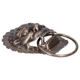 Chinese Style Door Knocker Antique Animal Head Door Ring Wooden Door Pull Ring Replacement Parts - Side View