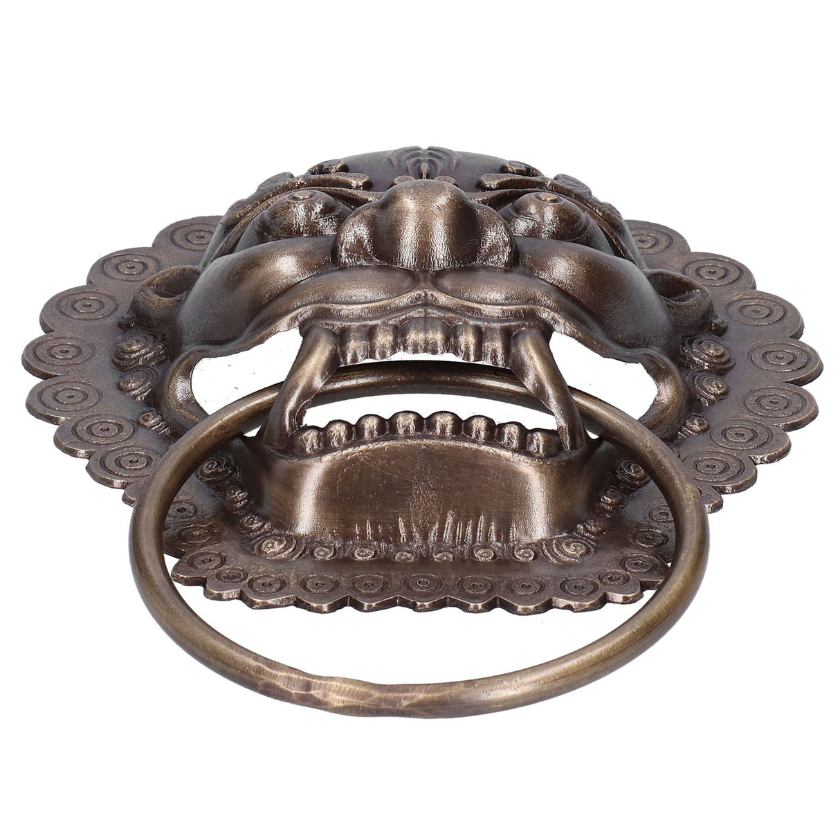 Chinese Style Door Knocker Antique Animal Head Door Ring Wooden Door Pull Ring Replacement Parts