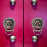 Chinese Style Door Knocker Antique Animal Head Door Ring Wooden Door Pull Ring Replacement Parts - Extra Image