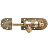 Vintage Brass Door Latch Antique Door Window Bolts Buckle Sliding Lock Hardware Fittings - Side View
