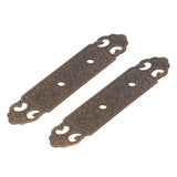 Door Handle Antique Brass Exquisite Pattern Straight Bar Handle Accessories for Cabinet Wardrobe