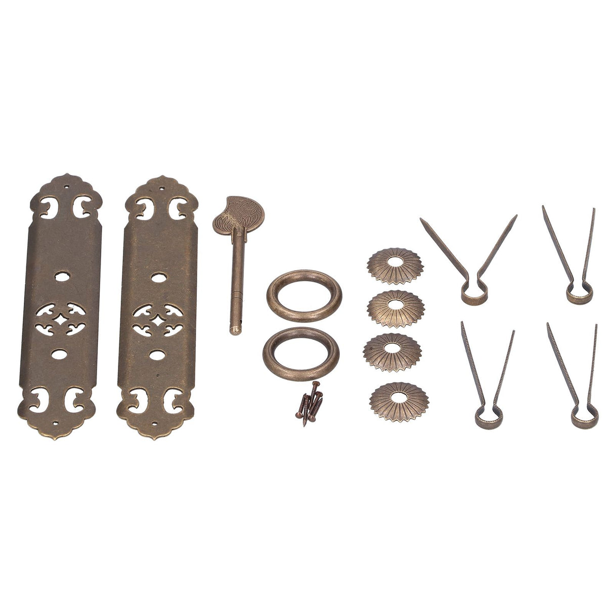 Chinese Style Door Handle Retro Straight Bar Hollow Handle Drawer Cupboard Hardware Fittings