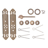 Chinese Style Door Handle Retro Straight Bar Hollow Handle Drawer Cupboard Hardware Fittings