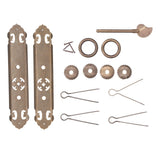 Chinese Style Door Handle Retro Straight Bar Hollow Handle Drawer Cupboard Hardware Fittings - Low Angle