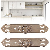 Chinese Style Door Handle Retro Straight Bar Hollow Handle Drawer Cupboard Hardware Fittings