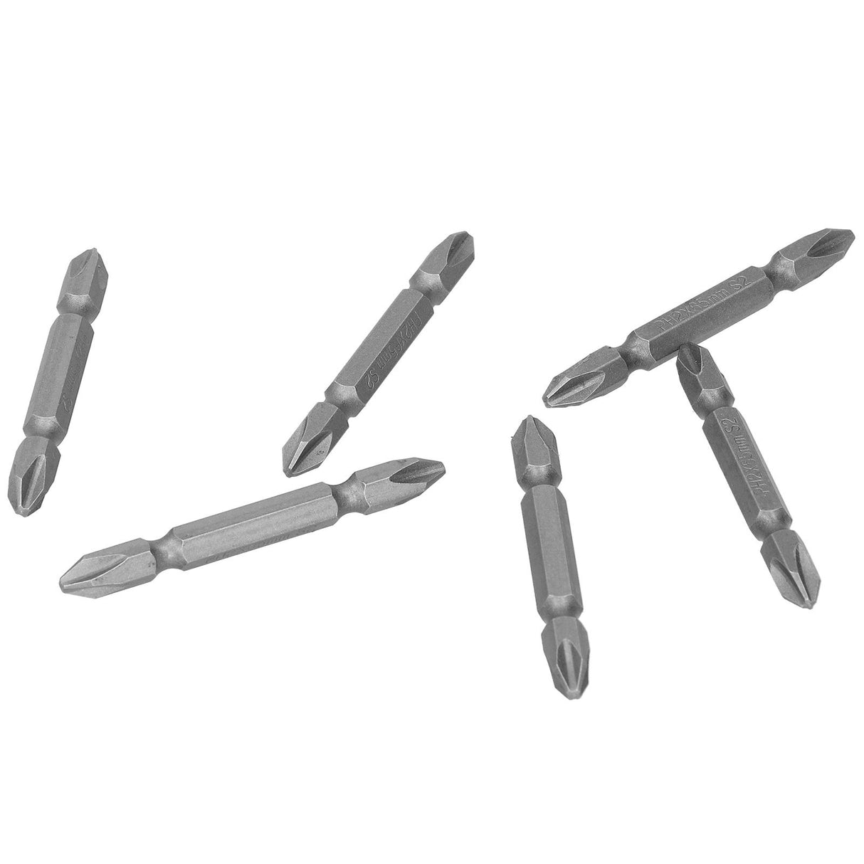 65mm PH2 Screwdriver Bits Magnetic Electric Screwdriver Head S2 DoubleHead Cross Bit(Sand Blast )