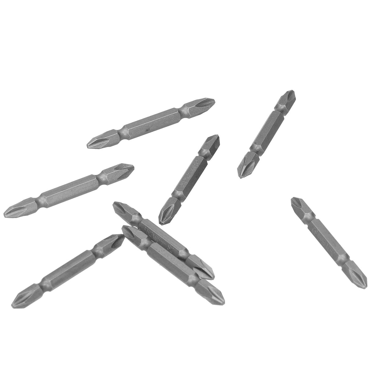 65mm PH2 Screwdriver Bits Magnetic Electric Screwdriver Head S2 DoubleHead Cross Bit(Sand Blast )