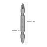 65mm PH2 Screwdriver Bits Magnetic Electric Screwdriver Head S2 DoubleHead Cross Bit(Sand Blast )
