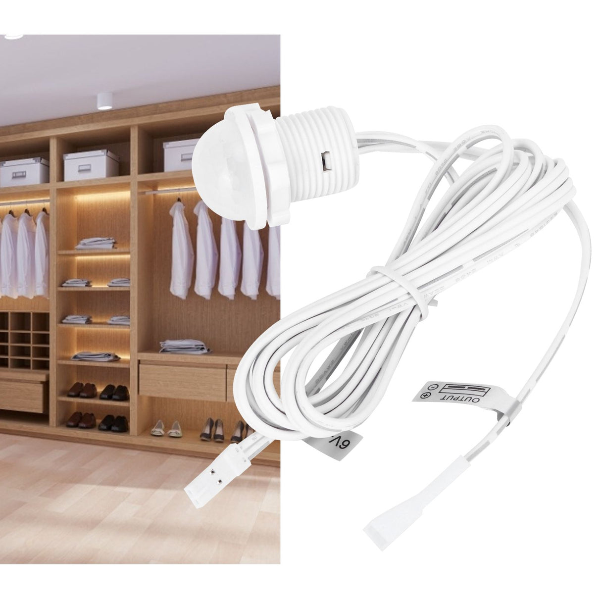 6V 12V 24V Infrared Human Body Sensing Light Control Switch for Wardrobe Cabinet