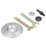 Grinding Shaping Disc Tungsten Carbide 100mm OD 16mm Hole Dia for Angle Grinder WoodworkingSilver
