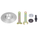 Grinding Shaping Disc Tungsten Carbide 100mm OD 16mm Hole Dia for Angle Grinder WoodworkingSilver