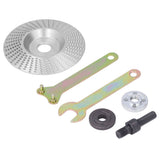 Grinding Shaping Disc Tungsten Carbide 100mm OD 16mm Hole Dia for Angle Grinder WoodworkingSilver