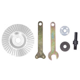 Grinding Shaping Disc Tungsten Carbide 100mm OD 16mm Hole Dia for Angle Grinder WoodworkingSilver