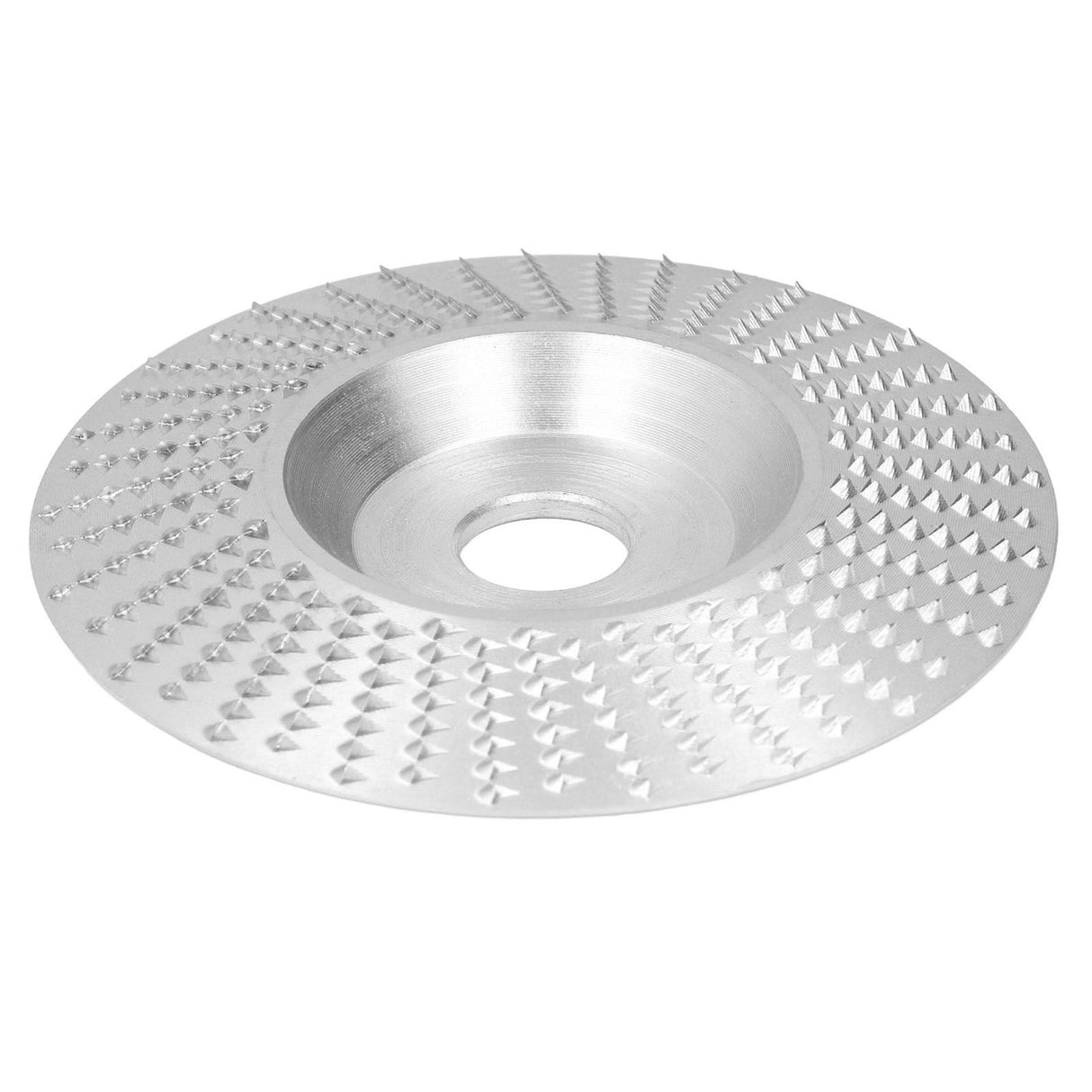 Grinding Shaping Disc Tungsten Carbide 100mm OD 16mm Hole Dia for Angle Grinder WoodworkingSilver