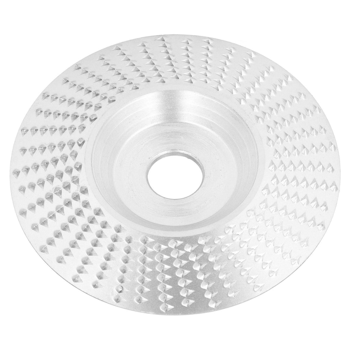 Grinding Shaping Disc Tungsten Carbide 100mm OD 16mm Hole Dia for Angle Grinder WoodworkingSilver