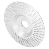 Grinding Shaping Disc Tungsten Carbide 100mm OD 16mm Hole Dia for Angle Grinder WoodworkingSilver