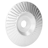 Grinding Shaping Disc Tungsten Carbide 100mm OD 16mm Hole Dia for Angle Grinder WoodworkingSilver