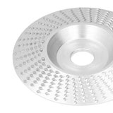Grinding Shaping Disc Tungsten Carbide 100mm OD 16mm Hole Dia for Angle Grinder WoodworkingSilver
