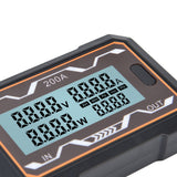 DC Power Meter Backlight Setting Large Screen Display Multifunctional Power Tester for Solar Energy Systems 0 to 60V200A