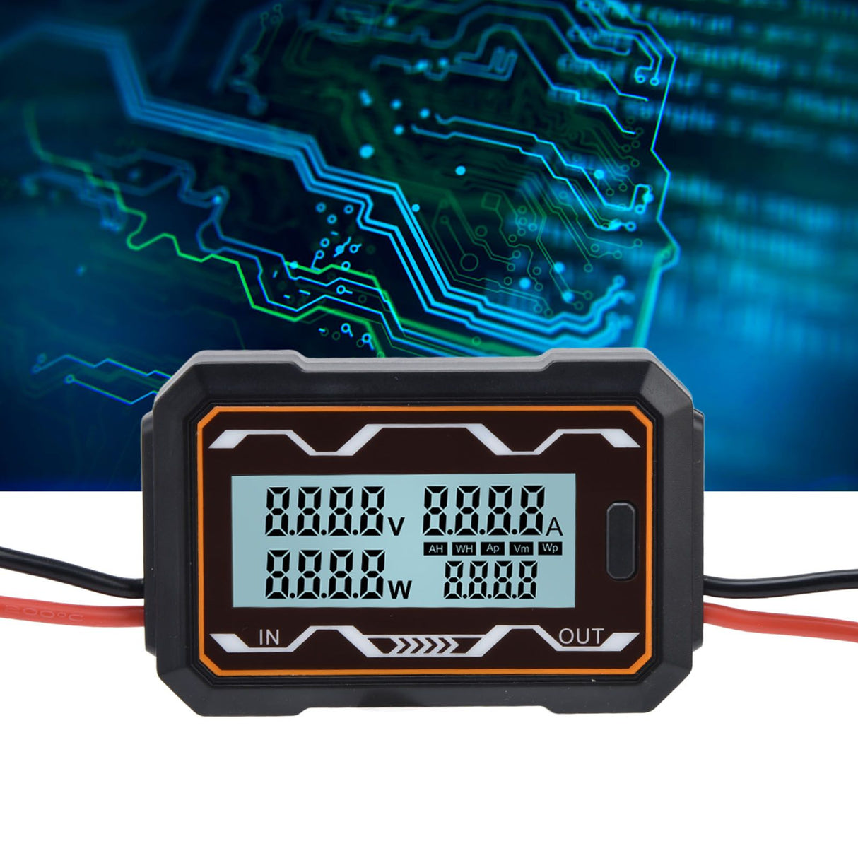 DC Power Meter Backlight Setting Large Screen Display Multifunctional Power Tester for Solar Energy Systems 0 to 60V150A