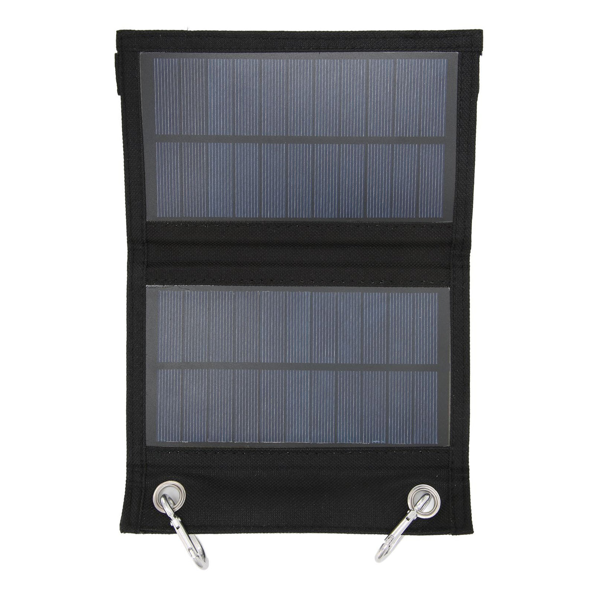 4W 2 Fold Solar Panels Portable High Conversion Efficiency Polysilicon Mobile Power with Climbing Buckle for Automobile