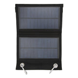 4W 2 Fold Solar Panels Portable High Conversion Efficiency Polysilicon Mobile Power with Climbing Buckle for Automobile