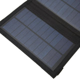 4W 2 Fold Solar Panels Portable High Conversion Efficiency Polysilicon Mobile Power with Climbing Buckle for Automobile
