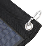 4W 2 Fold Solar Panels Portable High Conversion Efficiency Polysilicon Mobile Power with Climbing Buckle for Automobile