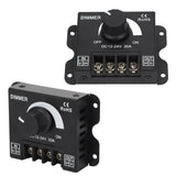 LED Dimmer Single Channel Stepless Dimming Excellent Heat Dissipation LED Light Strip Dimmer DC 12‑24V