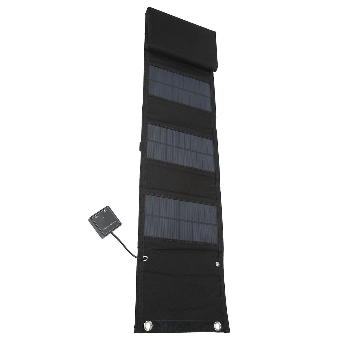 25W 5V Foldable Solar Charger Kit 8 Fold Solar Panels with 1 to 3 USB Charging Cable and Climbing Buckle for Outdoor