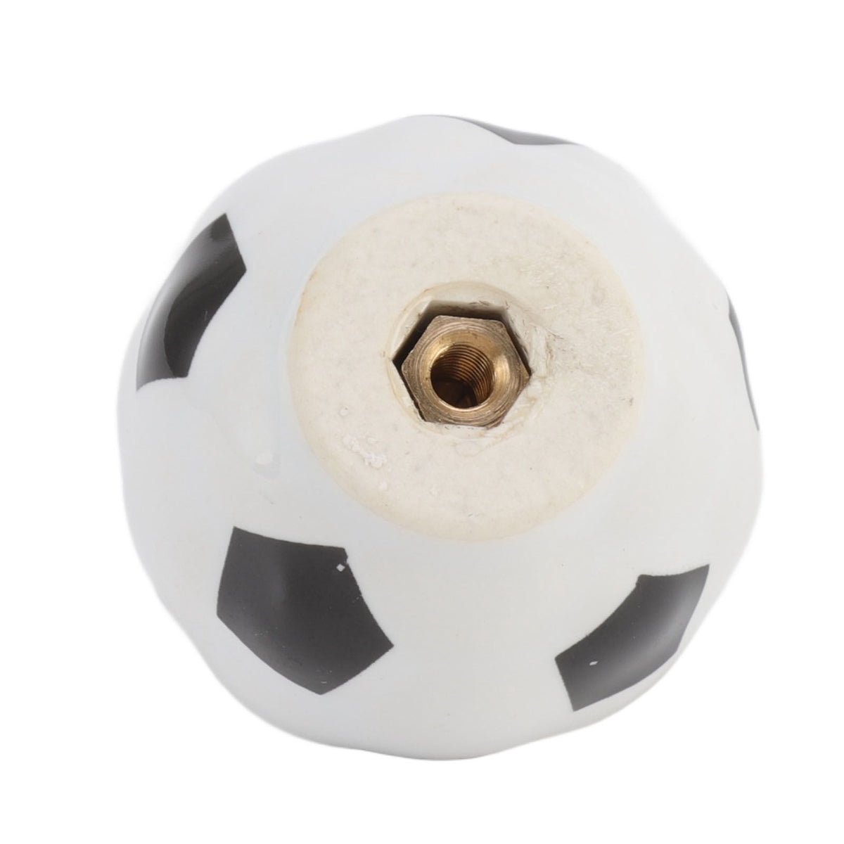 3 Set Football Cabinet Knobs Ball Sports Theme Single Hole Drawer Ceramic Handle Pulls for Cupboard Wardrobe