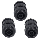3pcs Tap Connector Adapter PP Stainless Steel Home Water Hose Accessories for Garden Car Washing G1/2 G3/4 Thread 11-13 Inner Hole - Side View