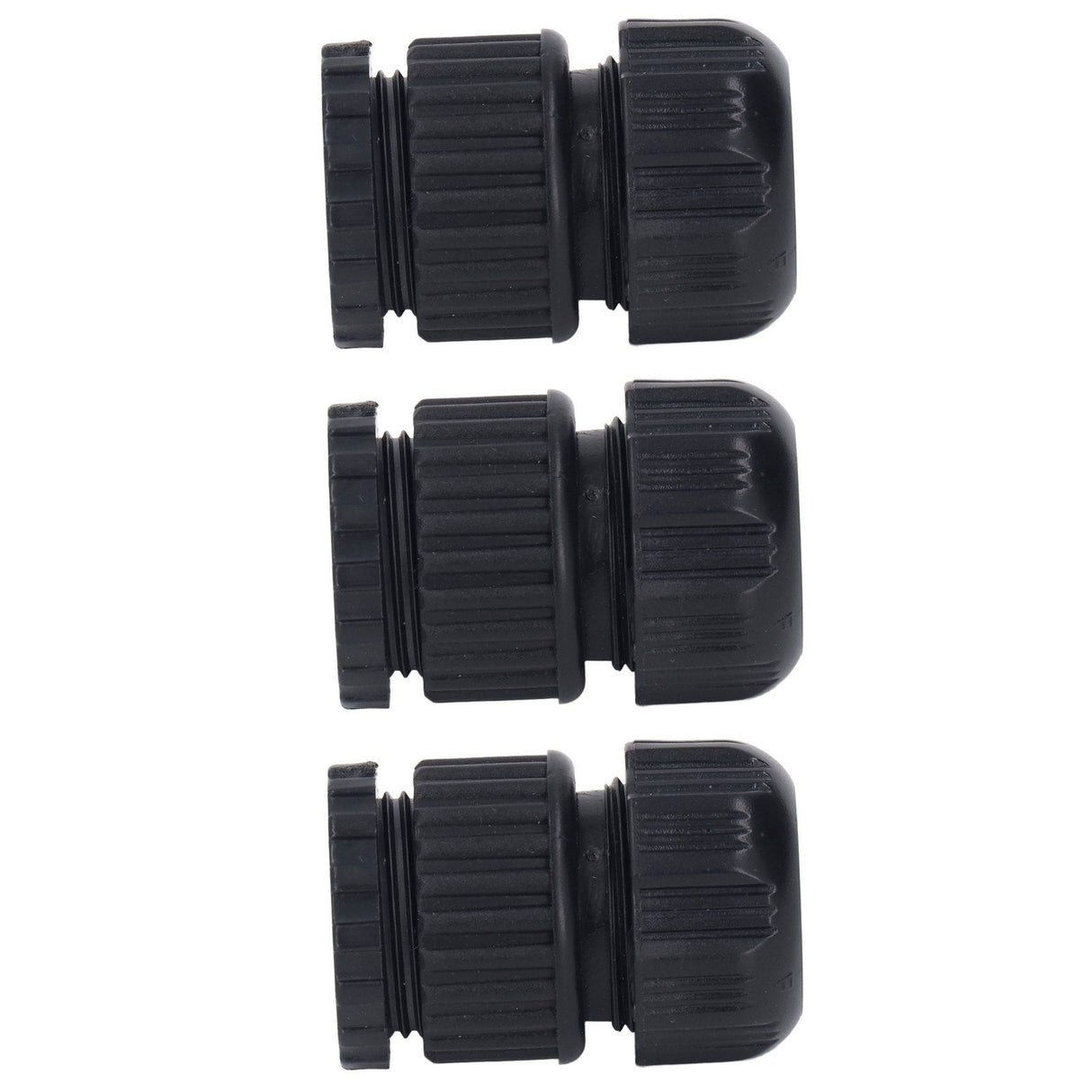 3pcs Tap Connector Adapter PP Stainless Steel Home Water Hose Accessories for Garden Car Washing G1/2 G3/4 Thread 11-13 Inner Hole