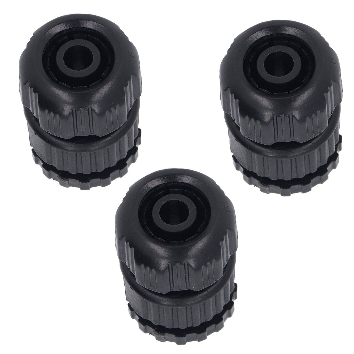 3pcs Tap Connector Adapter PP Stainless Steel Home Water Hose Accessories for Garden Car Washing G1/2 G3/4 Thread 11-13 Inner Hole