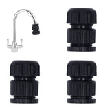 3pcs Tap Connector Adapter PP Stainless Steel Home Water Hose Accessories for Garden Car Washing G1/2 G3/4 Thread 11-13 Inner Hole