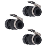 3pcs Tap Connector Adapter PP Stainless Steel Home Water Hose Accessories for Garden Car Washing with Clamp 16‑18 Outer Diameter
