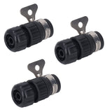 3pcs Tap Connector Adapter PP Stainless Steel Home Water Hose Accessories for Garden Car Washing with Clamp 16‑18 Outer Diameter