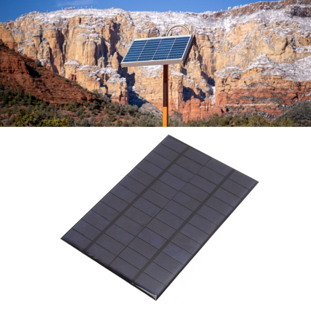 12V 4.2W Mini Epoxy Solar Panel Polysilicon Solar Cell Battery Charger Panel DIY Solar Panel Module for Cellphone