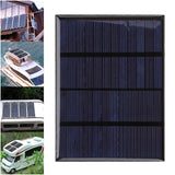 12V 1.5W Mini Epoxy Solar Panel DIY Solar Battery Charging Panel Polysilicon Solar Cell for Camping Lanterns Cellphone