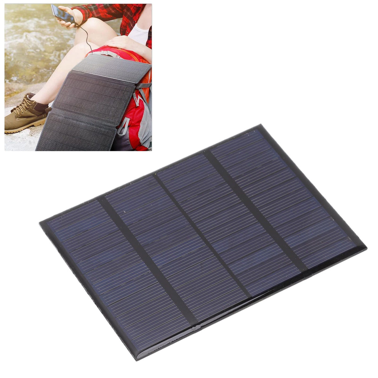 12V 1.5W Mini Epoxy Solar Panel DIY Solar Battery Charging Panel Polysilicon Solar Cell for Camping Lanterns Cellphone