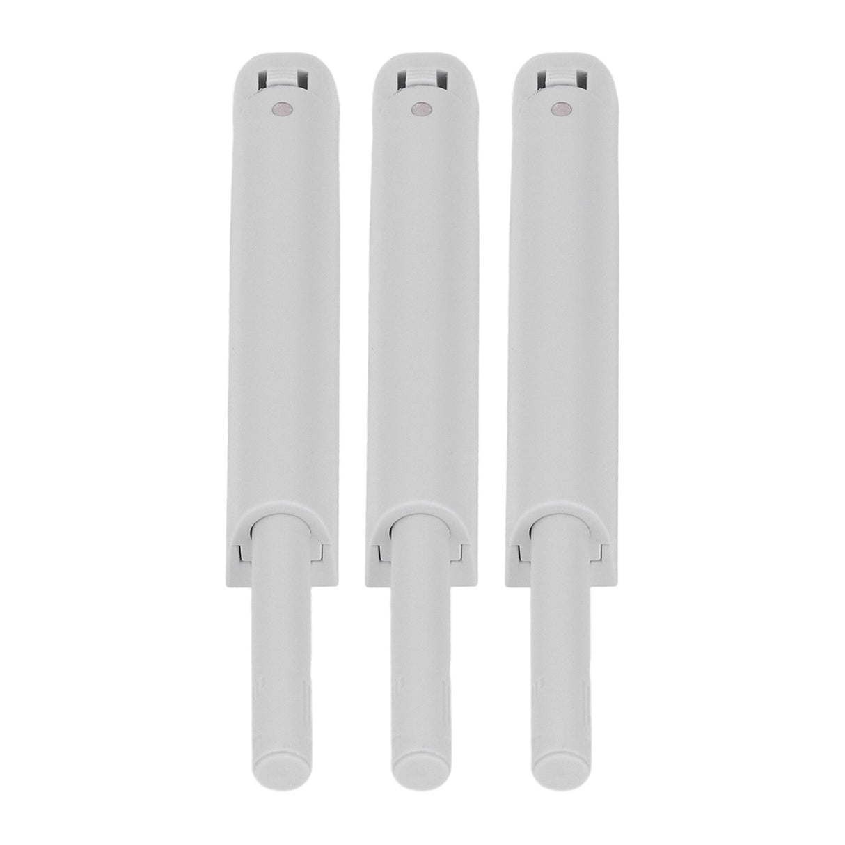 3Pcs Push Latch Widely Used Oxidation Resistant Door Latch Damper for Cabinet Door Closet Gray