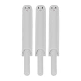 3Pcs Push Latch Widely Used Oxidation Resistant Door Latch Damper for Cabinet Door Closet Gray
