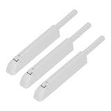 3Pcs Push Latch Widely Used Oxidation Resistant Door Latch Damper for Cabinet Door Closet Gray - Low Angle